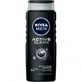   Nivea Гель для душа  Men Сила угля мужской очищение без сухости кожи 500 мл (4005900123824)