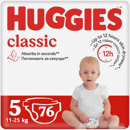 Huggies Classic 5, 76 шт.