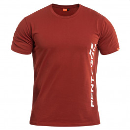   Pentagon Футболка T-shirt  Vertical - Maroon Red