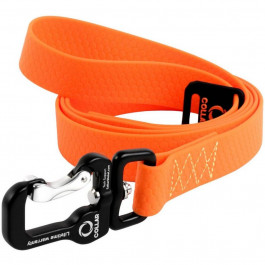 Collar Поводок для собак Эволютор, 25мм/210см, Оранжевый (4823089306834) (42124)
