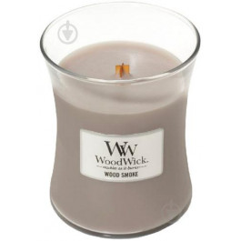   WoodWick Ароматична свічка з ароматом кедра і тліючого вугілля  Medium Wood Smoke 275 г (92075E)