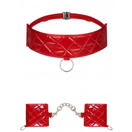   Obsessive Набір з нашийників та наручників  Hunteria cuff & chocker O/S (411104)