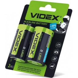   VIDEX D bat Alkaline 2шт (22529)