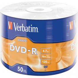 Verbatim DVD-R 4,7GB 16x Spindle Packaging 50шт (43791)