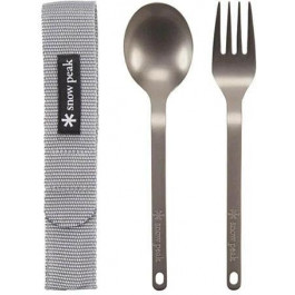   Snow Peak SCT-002 Titanium Fork & Spoon Set