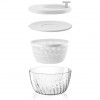 Guzzini Сушка для салату  Kitchen Active Design Spin&Store, 26 см, прозорий з білим (8008392318262) - зображення 1