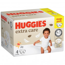Huggies Extra Care 4, 76 шт