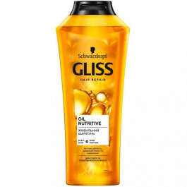 Gliss kur Oil Nutritive Shampoo 400 ml Шампунь для сухих, поврежденных волос с секущимися кончиками (900010054