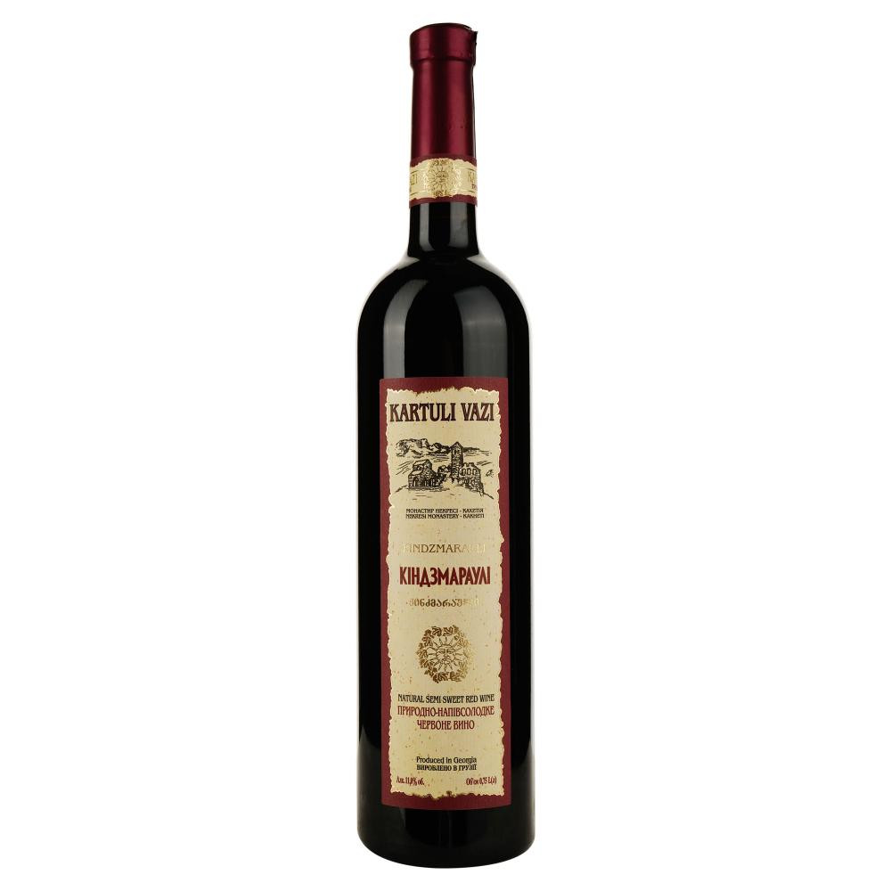 Kartuli Vazi Вино  Кіндзмараулі червоне напівсолодке 0,75л 11% (4860001680283) - зображення 1