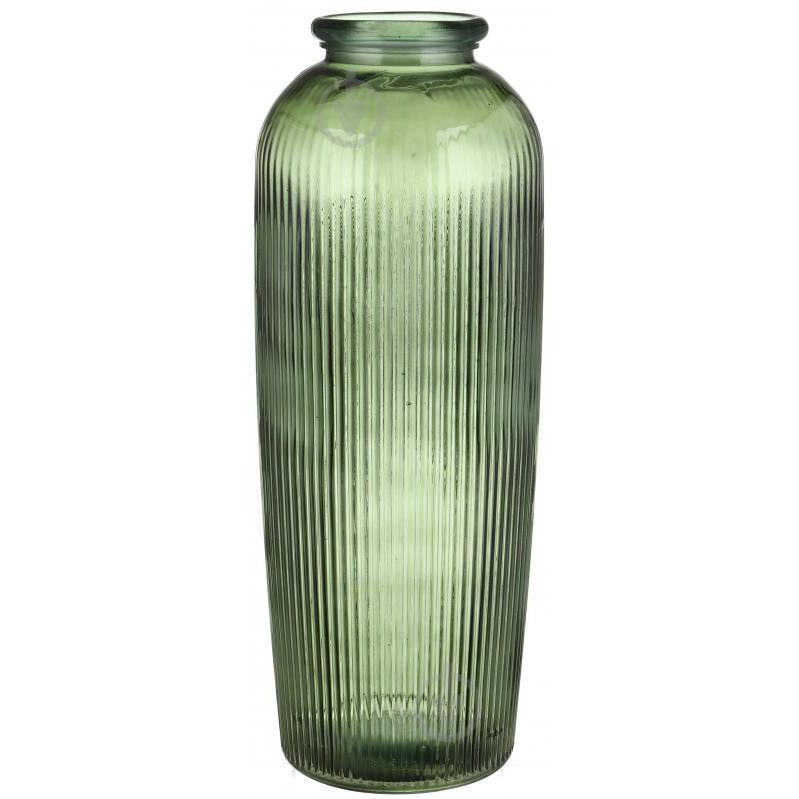 San Miguel Ваза скляна  Daroca 70 см зелена (8435456449592) - зображення 1