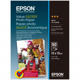   Epson 100mmx150mm Value Glossy Photo Paper 50 л. (C13S400038)