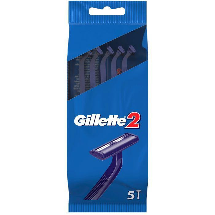 Gillette Бритва  2 одноразовая 5 шт (3014260282684) - зображення 1