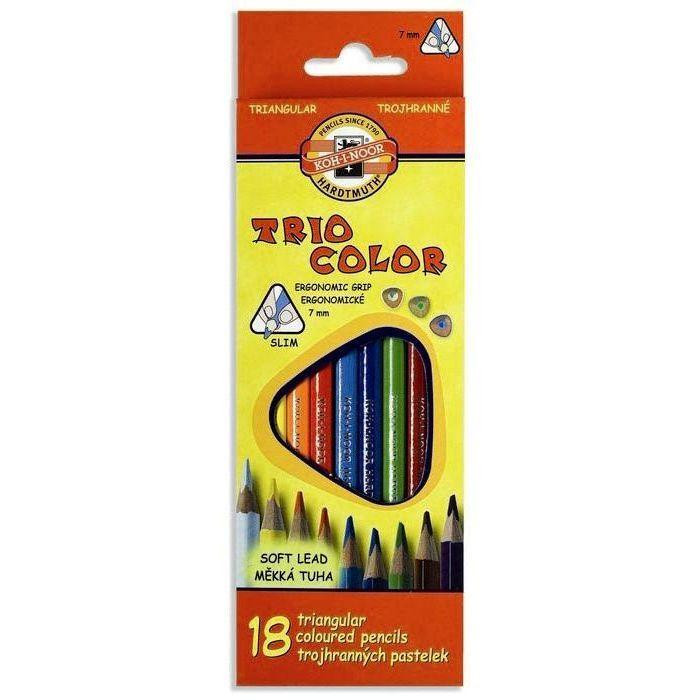 Koh-i-noor Цветные карандаши Triocolor, 18 шт. (3133) - зображення 1