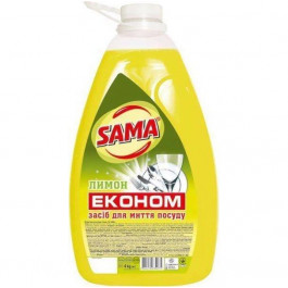 SAMA Засіб для миття посуду  Лимон, 4 л (4820270630075)