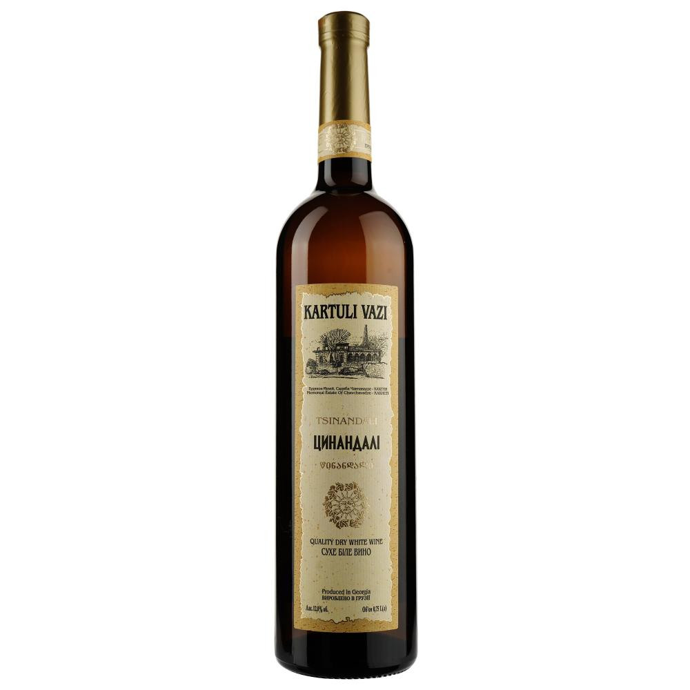 Kartuli Vazi Вино  Tsinandali біле сухе 0,75л 12% (4860001680221) - зображення 1