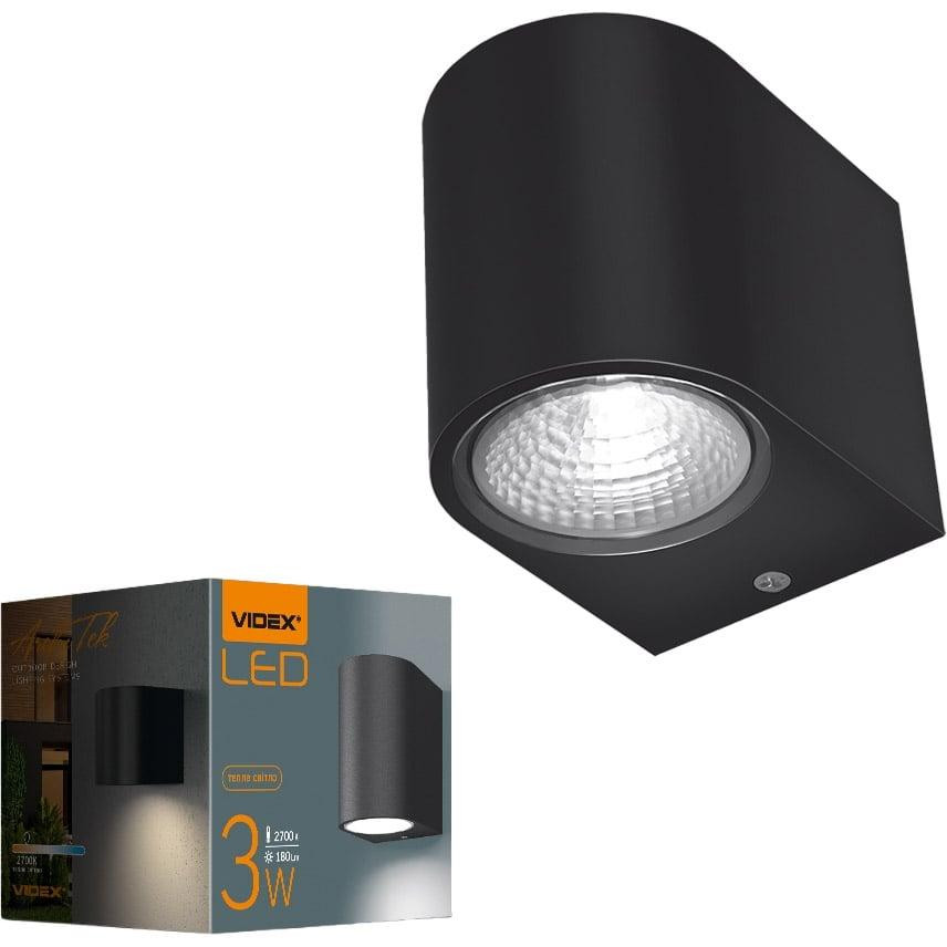 VIDEX LED светильник уличный настенный архитектурный 3W 2700K IP54 AR031-032B  VL-AR031-032B - зображення 1