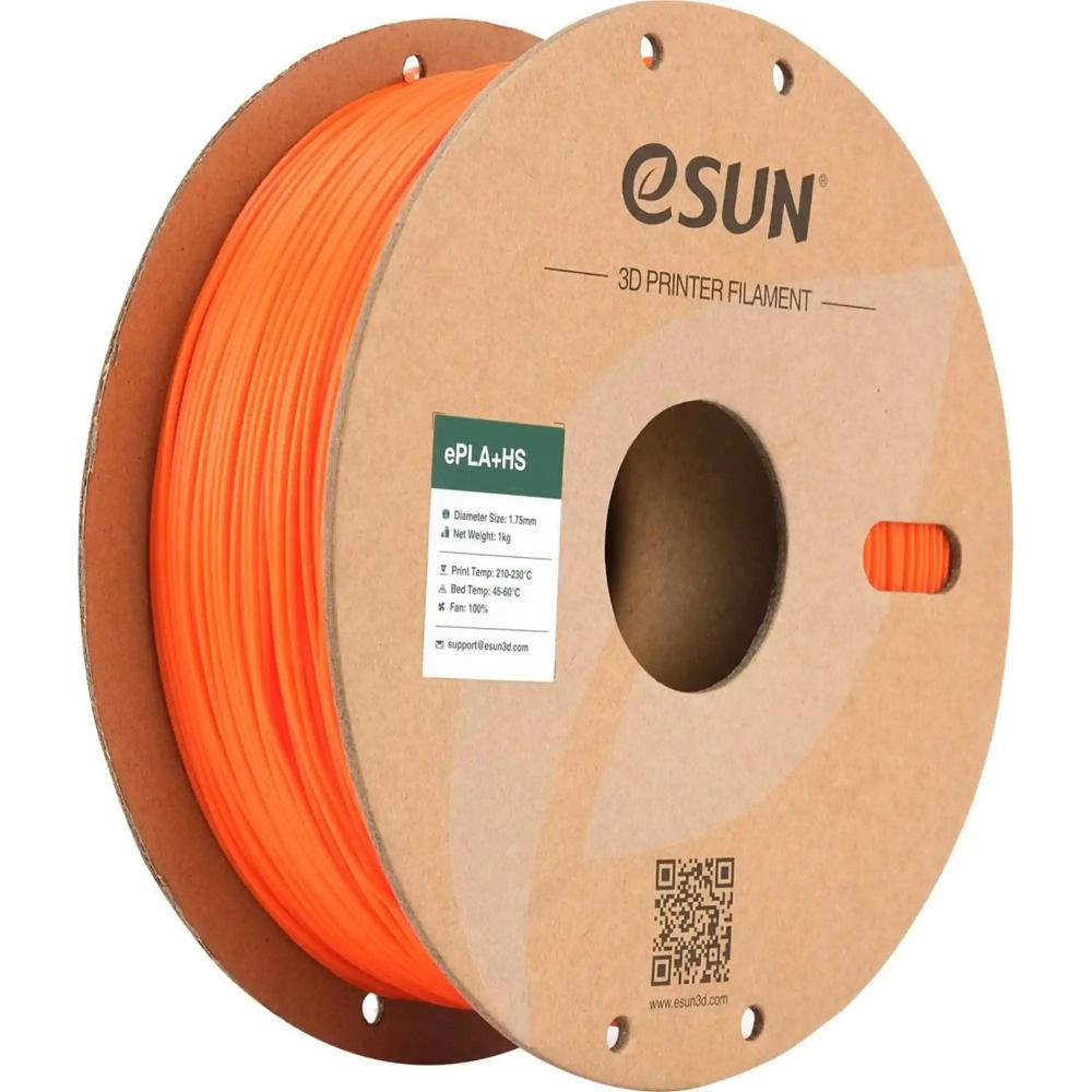Esun ePLA Plus HS Filament (пластик) для 3D принтера  1кг, 1.75мм, помаранчевий (EPLA+HS-P175O1) - зображення 1