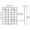 IKEA BILLY/OXBERG витрина 200x30h237 bialy (490.178.34) - зображення 7