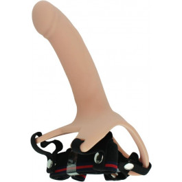   GYQ Hollow Strap-On Silicone Curved Dong 6.7, телесный (6926426931466)