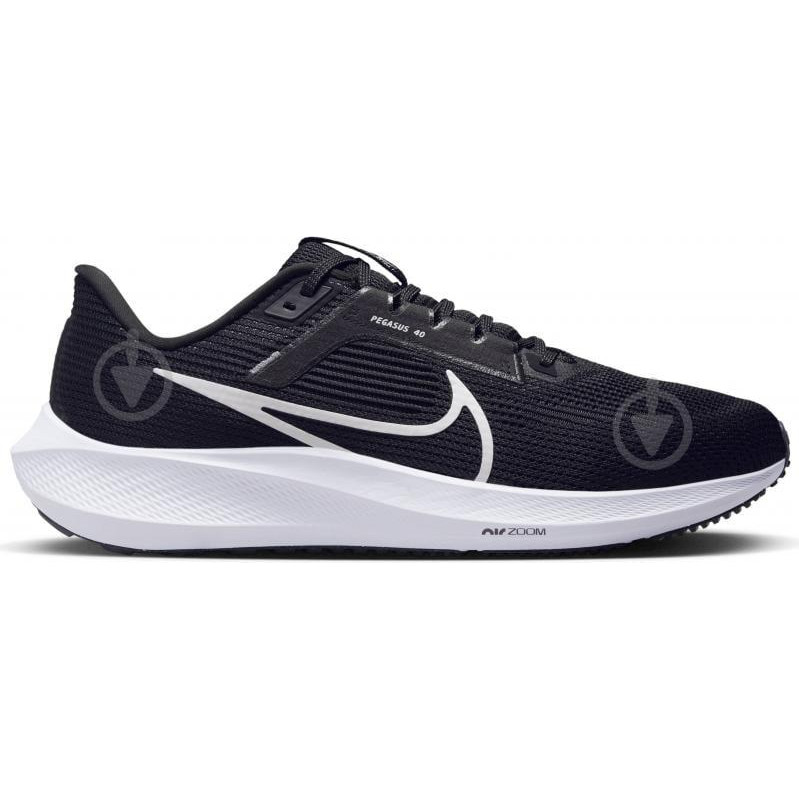 Nike Чоловічі кросівки для бігу  Air Zoom Pegasus 40 DV3853-001 45.5 (11.5US) 29.5 см Black/White-Iron Gr - зображення 1