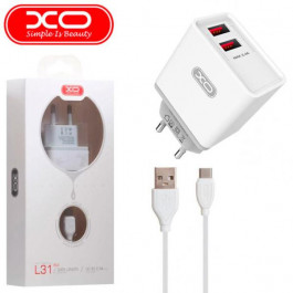   XO L31 2USB 2A + Type-C White