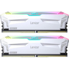   Lexar 32 GB (2x16GB) DDR5 6400 MHz Ares Gaming White RGB (LD5EU016G-R6400GDWA)