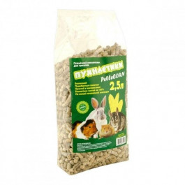 Пухнастики PelleCorn  Гранулированный кукурузный наполнитель для грызунов 1 кг (2,5 л) (4820216670127)