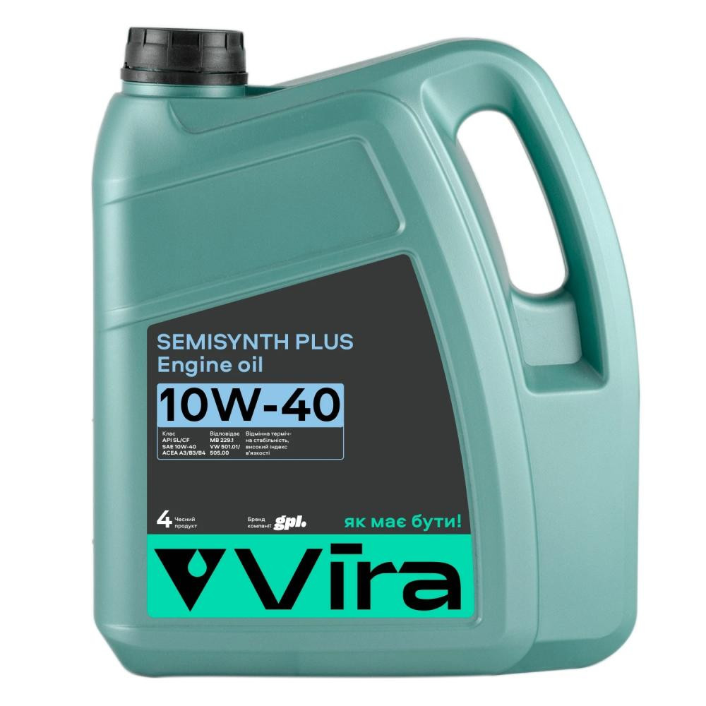 Vira SEMISYNTHETIC PLUS 10W-40 4л - зображення 1