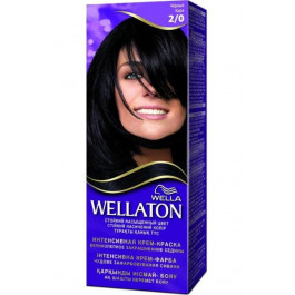 Wella Крем-краска для волос  стойкая 2/0 Черный
