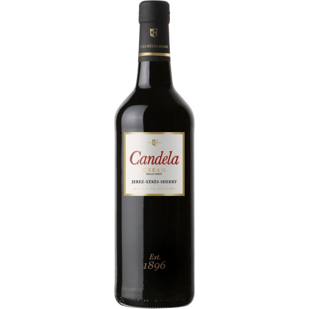 La Ina Вино  CANDELA CREAM SHERRY Біле солодке кріплене 0.75 л 18% (8412325004007) - зображення 1