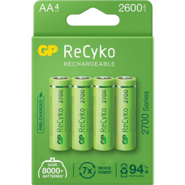   GP Batteries AA 2600mAh NiMh 4шт ReCyko 2700 Series (270AAHCE-2EB4)