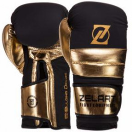 Zelart Перчатки боксерские кожаные VL-3083, размер 14oz, золотой