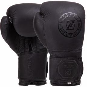 Zelart Перчатки боксерские кожаные VL-3074, размер 10oz, черный - зображення 1