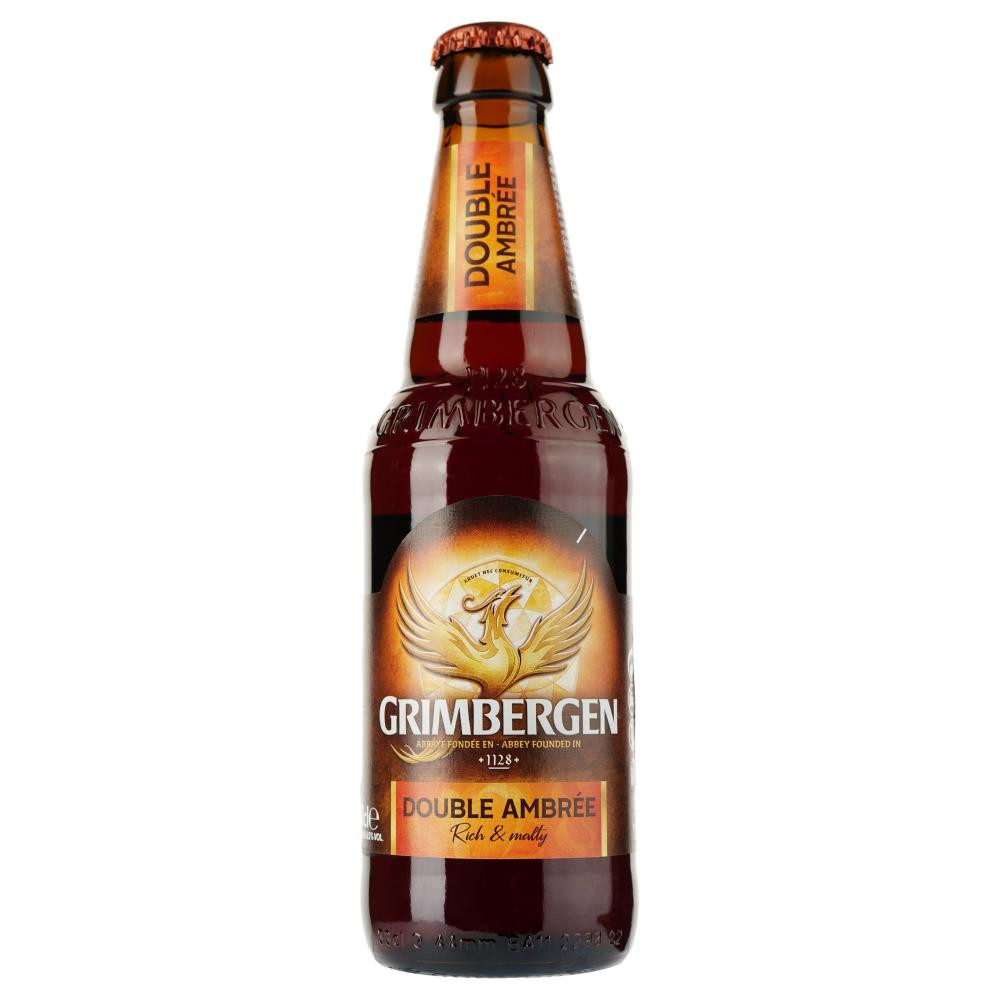 Grimbergen Пиво Грімберген Double Ambree полутемное фильтрованное 6,5% 0,33 л (3080216034645) - зображення 1