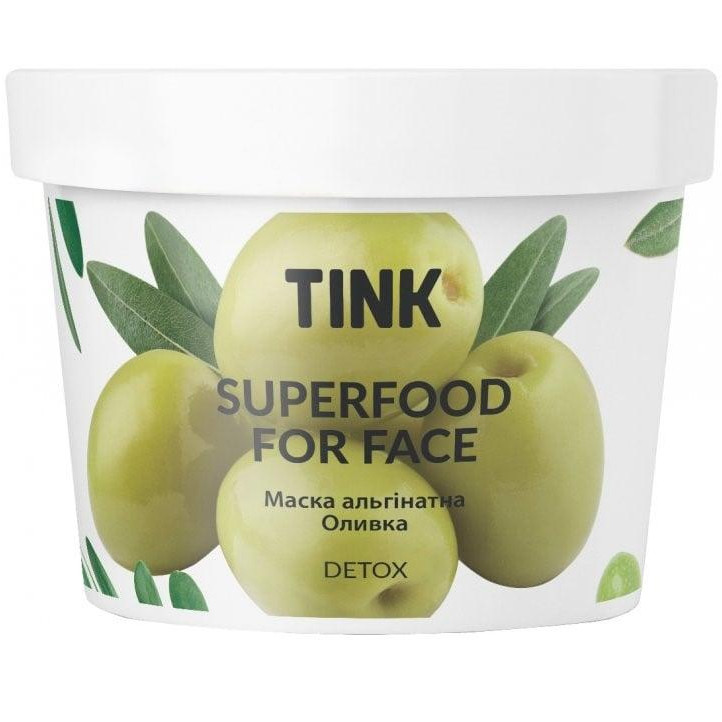 Tink Маска альгинатная  SuperFood For Face Alginate Mask с детокс эффектом Оливка, 15 г (4823109400221) - зображення 1