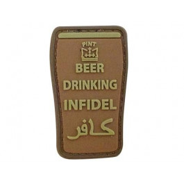   GFC Tactical Нашивка 3D Beer drinking infidel - Coyote (1152201128(GFT-30-004702))