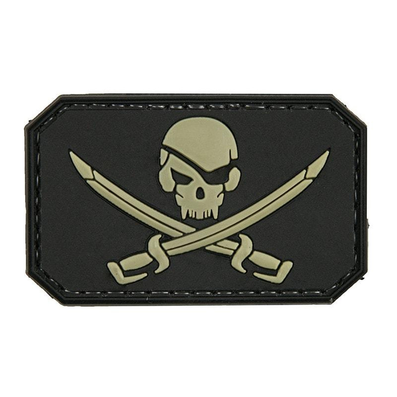 GFC Tactical Нашивка 3D Pirate Skull - чорна (1152203505(GFT-30-006375)) - зображення 1