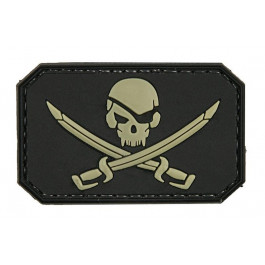   GFC Tactical Нашивка 3D Pirate Skull - чорна (1152203505(GFT-30-006375))