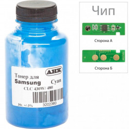 AHK Тонер + чип для Samsung SL-C430 Cyan 30 г (3202629)