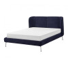 IKEA TUFJORD Каркас ліжка з оббивкою, Tallmyra black-blue/Leirsund, 160x200 см (295.553.63) - зображення 1
