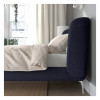 IKEA TUFJORD Каркас ліжка з оббивкою, Tallmyra black-blue/Leirsund, 160x200 см (295.553.63) - зображення 3