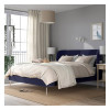 IKEA TUFJORD Каркас ліжка з оббивкою, Tallmyra black-blue/Leirsund, 160x200 см (295.553.63) - зображення 4