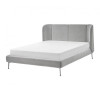 IKEA TUFJORD Каркас ліжка з оббивкою, Tallmyra білий/чорний/LOnset, 160x200 см (095.553.40) - зображення 1