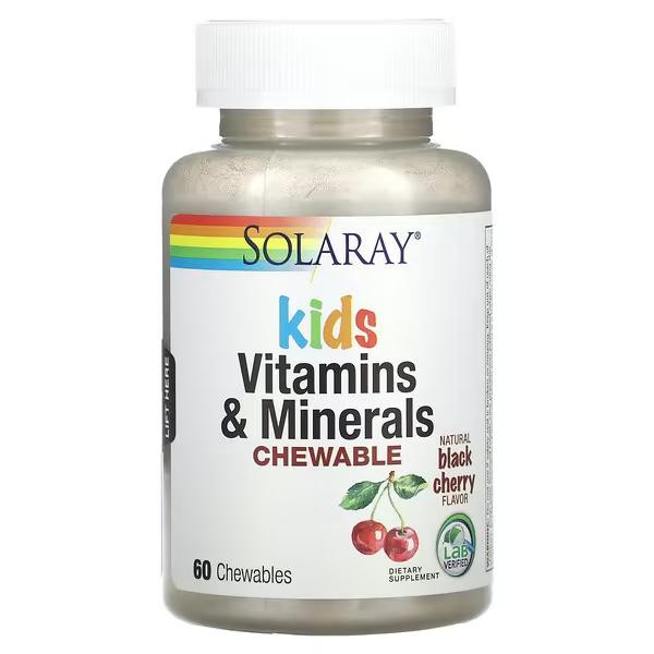 Solaray Kids Vitamins & Minerals 60 chewable - зображення 1