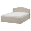 IKEA RAMNEFJALL Каркас ліжка з оббивкою, Kilanda світло-бежевий/LurOy, 160x200 см (195.527.51) - зображення 1