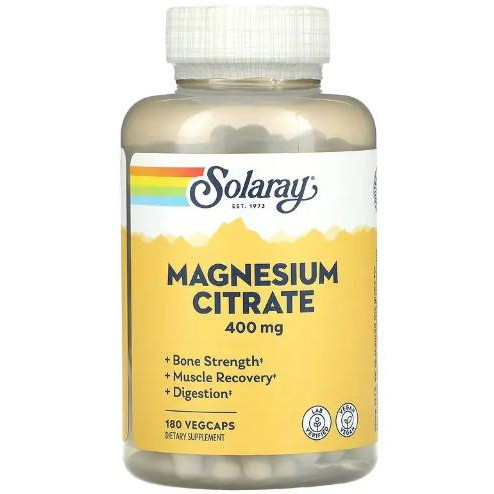 Solaray Magnesium Citrate 133 mg 180 Veg Caps - зображення 1