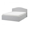 IKEA RAMNEFJALL Каркас ліжка м'який, Кловста сіро-білий, 140х200 см (295.602.27) - зображення 1