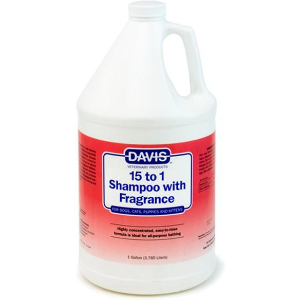 Davis Veterinary Шампунь  15 to 1 Fresh Fragrance с ароматом свежести для собак, котов, концентрат 15:1 3.8 л (877179 - зображення 1