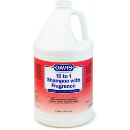 Davis Veterinary Шампунь  15 to 1 Fresh Fragrance с ароматом свежести для собак, котов, концентрат 15:1 3.8 л (877179