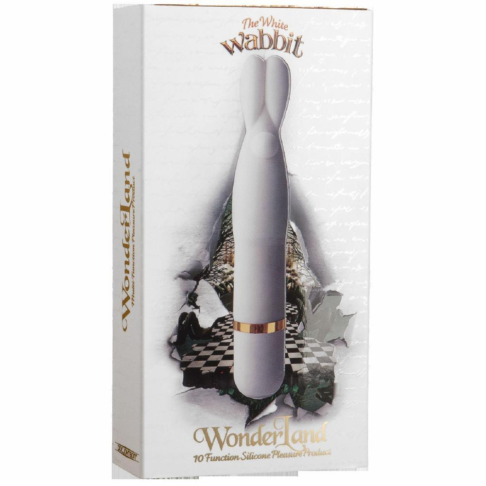 Doc Johnson Вибратор WonderLand The White Wabbit 13,5 х 3,8 см (6DOC099501BX) - зображення 1